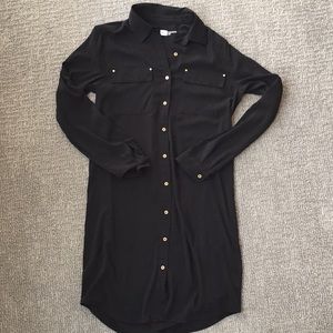Black shirt dress by Calvin Klein